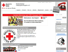 Tablet Screenshot of drk-ostprignitz-ruppin.de